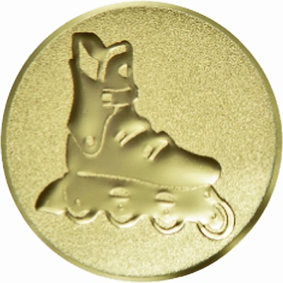 Emblém inline brusle zlato 50 mm