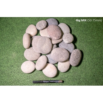 Plážové oblázky MIX hmotnost: 4kg (50-75mm)
