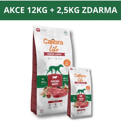 Calibra Dog Life Senior Large Fresh Beef 14,5 kg