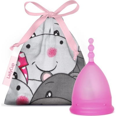 LadyCup menstruační kalíšek Růžový hrošík L