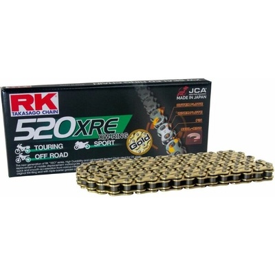 RK GB520XRE XW-Ring reťaz 520, zlatá, 118 článkov (GB)