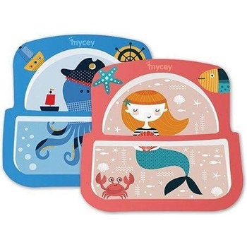 Първа чинийка за хранене с две отделения (8698694124588)