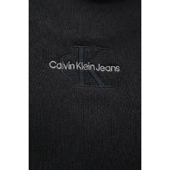 Calvin Klein Суичър Calvin Klein Jeans в черно с качулка с апликация J30J325629 (J30J325629)