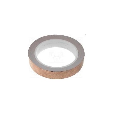 Páska elektricky vodivá W 19mm L 16,5m Thk 0,066mm měď UL510