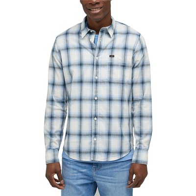 Lee Риза с дълъг ръкав Lee Leesure Long Sleeve Shirt - Blue