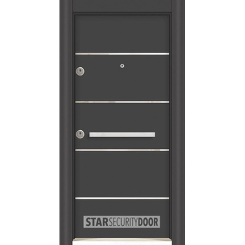 Starsteeldoor Блиндирана врата Outdoor - LP Инокс антрацит с термомост (цена без монтаж)