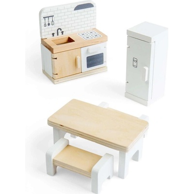 Bigjigs Toys Dřevěný nábytek do domečku pro panenky Kuchyň