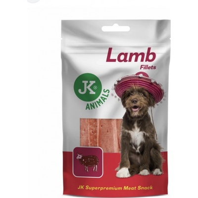 JK ANIMALS Meat Snack Lamb fillets 91% sušené jehněčí maso 80 g