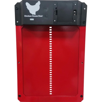 U&M Parts Automatická dvířka do kurníku Pawhut|hnědá, Barvy a parametry Červená