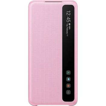 Samsung Оригинален Активен Калъф за Samsung S20 Clear View Cover Book Case EF-ZG980CPEGWW, Розов (EF-ZG980CPEGWW)