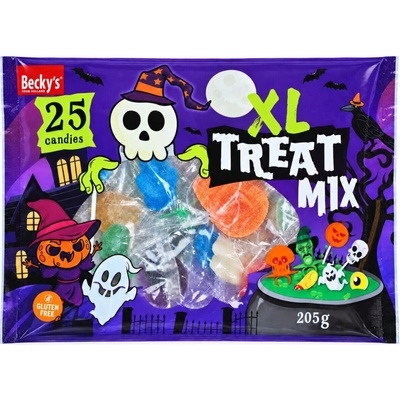 Becky's halloweenský mix lízátek, bonbonů a marshmallow 205 g