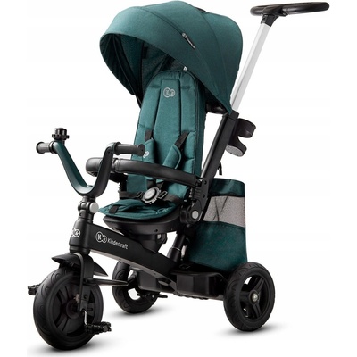Kinderkraft Trójkolesová cýklomobil 5v1 EASYTWIST Od 9 mesiacov Kočík Zelená