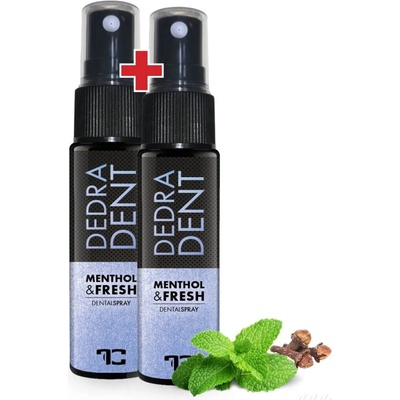 VEYRA Prírodný ústny sprej Menthol & Fresh 2 × 30 ml