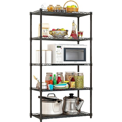 Kondela - Regál 5-policový SUER TYP 2 kov černý lak – Zbozi.Blesk.cz