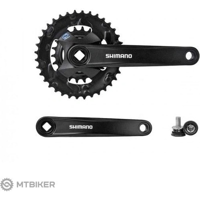 Shimano Altus FC-M315-2 kľuky, 36/22T, 2x8, štvorhran, OEM 170 mm