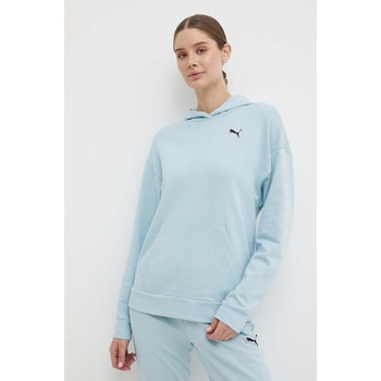 PUMA Памучен суичър Puma BETTER ESSENTIALS в синьо с качулка изчистен дизайн 848332 675988 (675988)