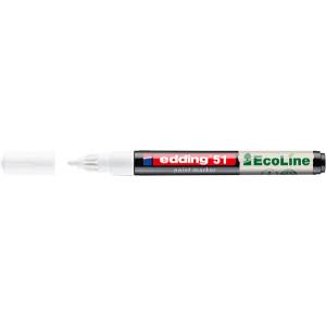 edding 51 EcoLine D10 бял лаков маркер 7580260005 (7580260005)