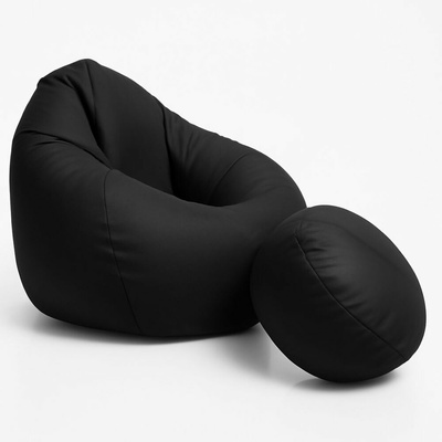 Mekem sedací vak Super 4XL obj. 450 L s podnožkou, mat.Nylon, barva černá
