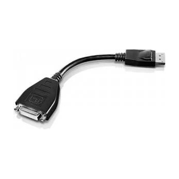 Lenovo Кабел за монитор, Lenovo, 200 mm, DVI, черен