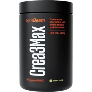 GymBeam Crea3Max | with Creatine Monohydrate, Citrate & Pyruvate [420 грама] Зелена ябълка