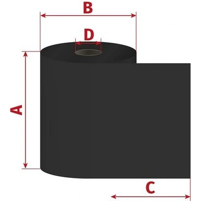 OEM 55mm x 300m TTR pryskyřice premium, D25/OUT 80001