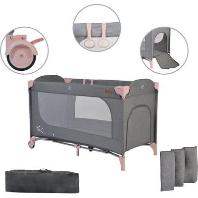 Cangaroo Детска кошара Skyglow 1 розов