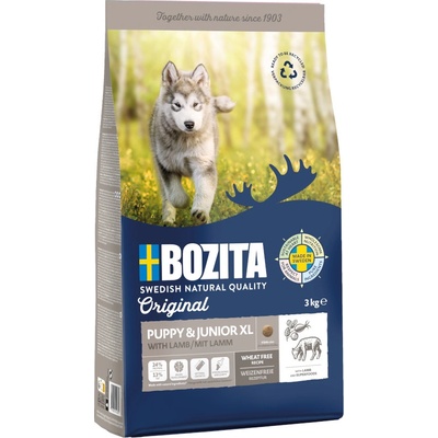 Bozita Original Puppy & Junior XL s jahňacím bez pšenice 2 x 12 kg