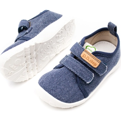 D.D.Step detské barefoot plátenky 086 royal blue
