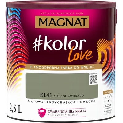 MAGNAT prodyšná barva KL45 zelená avokádo 2,5 l