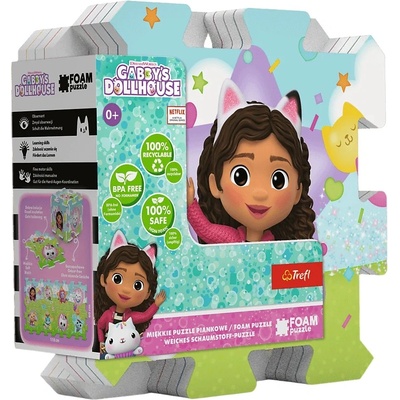 Trefl Бебешки пъзел за под Trefl от 8 части - Gabby's Dollhouse (62091)