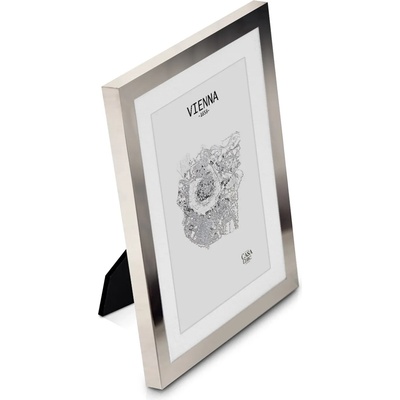 Casa Chic Berwick, рамка за картини, правоъгълна, снимки 17 x 12 cm, паспарту, стъкло (EL-5X7-1-SLV) (EL-5X7-1-SLV)