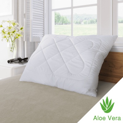 Kvalitex polštář Aloe Vera mikrovlákno/duté vlákno ZIP 900g 70/90