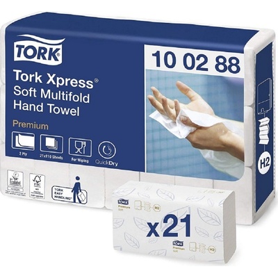TORK Express Premium Soft dvouvrstvé, bílé, 21 x 110 ks
