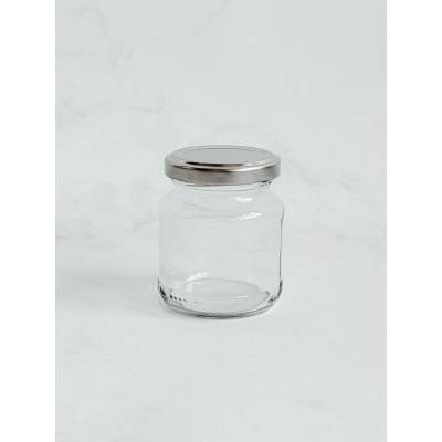 LUPA Kořenka skleněná 150 ml se stříbrným víčkem