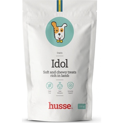 Husse Idol | Bezobilné hypoalergenní pamlsky s jehněčím masem 100 g