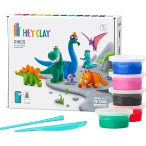 HEY CLAY Комплект за моделиране с глина Hey Clay - Динозаври (15016) - baby
