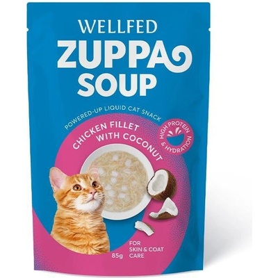 PETINTEREST Wellfed Zuppa Soup Chicken and Coconut Супа за котки с пиле и кокос 85gr