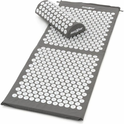 MAXXIVA 81655 Akupresúrna podložka s vankúšom, 130 x 50 cm sivá