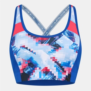 HEAD Women's Cross Non Wired Medium Impact Sports Bra - Multi