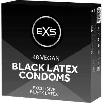 EXS Condoms Black - черни презервативи (48 бр. )