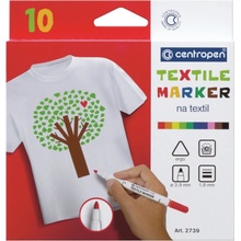 Sada popisovačů na textil Centropen 10 ks