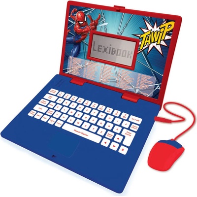 Lexibook Образователен детски лаптоп играчка със 124 дейности - Lexibook Spider-Man Bilingual Educational Laptop English and Spanish (английски и испански език) (JC598SPI2)