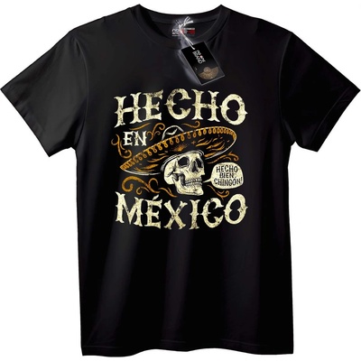 NOONEBRAND Тениска Произведено в Мексико - 2XL, Black