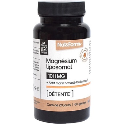 Nat&Form Магнезий (липозомен) 65 mg + рибни пептиди 60 капсули | Nat&Form (025072 (NUTR_MA))