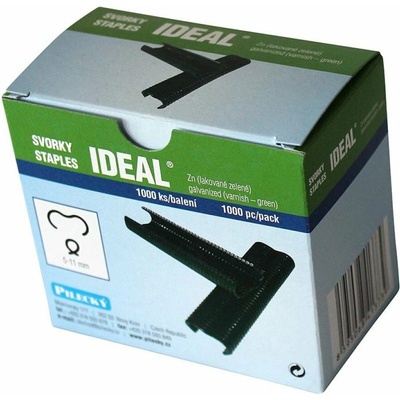 Svorka Ideal pro sponkovací kleště Profi, 1000 ks, Zn + PVC zelená