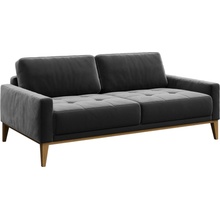 Mesonica Tmavě šedá dvoumístná sametová pohovka Musso Tufted 173 cm