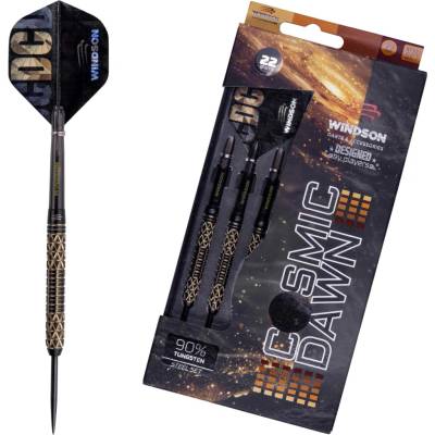 Set wolframových šipek steel Windson COSMIC DAWN 22 G Černá,Zlatá