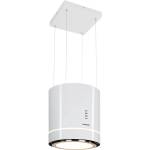 Klarstein Tron Ambience, островен абсорбатор, Ø 38 cm, рециркулаци 521 m³/h, LED, бял (CGCH2-TronAmbience-W) (CGCH2-TronAmbience-W) - klarstein