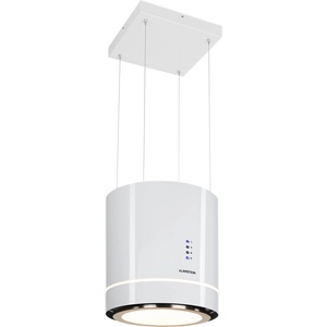 Klarstein Tron Ambience, островен абсорбатор, Ø 38 cm, рециркулаци 521 m³/h, LED, бял (CGCH2-TronAmbience-W) (CGCH2-TronAmbience-W) - klarstein
