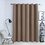 Pure Line Home Плътна завеса в цвят таупе с метални халки, 290 x 245 см